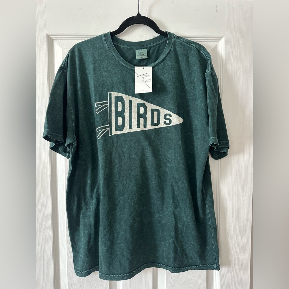 Green Graphic T-Shirt for Bird/Eagle fans